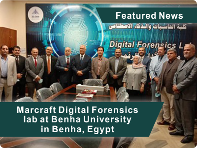 Marcraft's Digital Forensics lab at Benha University in Benha, Egypt